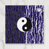Yin Yang Blue Tranquility Zen Energy Chi Party Bedankjes Labels (Achterkant)