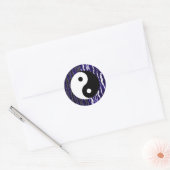 Yin Yang Blue Tranquility Zen Energy Chi Party Ronde Sticker (Envelop)