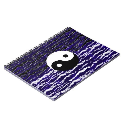 Yin Yang Blue Tranquility Zen Energy Dream Journal Notitieboek (Linkerzijde)
