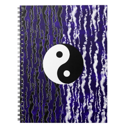 Yin Yang Blue Tranquility Zen Energy Dream Journal Notitieboek (Voorkant)