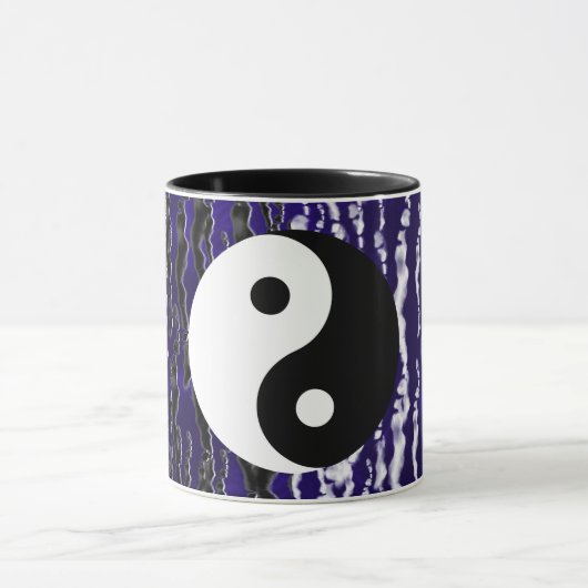 Yin Yang Blue Tranquility Zen Energy Mok (Midden)