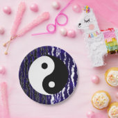 Yin Yang Blue Tranquility Zen Energy Party Papieren Bordje (Feest)