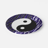 Yin Yang Blue Tranquility Zen Energy Party Papieren Bordje (Gekanteld)
