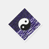 Yin Yang Blue Tranquility Zen Energy Party Servet (Hoek)