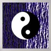 Yin Yang Blue Tranquility Zen Energy Poster (Voorkant)