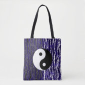 Yin Yang Blue Tranquility Zen Energy Tote Bag (Voorkant)