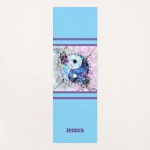 Yin Yang Blue Yogamat (Voorkant)