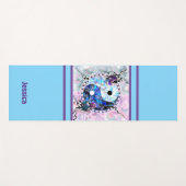 Yin Yang Blue Yogamat (Voorkant (horizontaal))