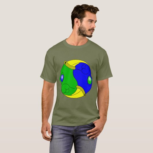 Yin Yang Boids T-shirt (Voorkant volledig)