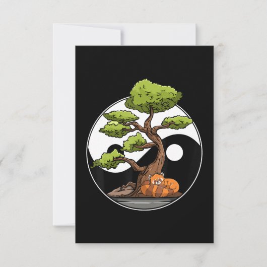 Yin Yang Bonsai Tao Taoïsme Spirituele Zen Meditat Bedankkaart (Voorkant)