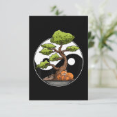 Yin Yang Bonsai Tao Taoïsme Spirituele Zen Meditat Bedankkaart (Staand voorkant)