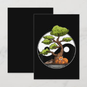 Yin Yang Bonsai Tao Taoïsme Spirituele Zen Meditat Bedankkaart (Voorkant / Achterkant)