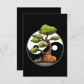 Yin Yang Bonsai Tao Taoïsme Spirituele Zen Meditat Informatiekaartje (Voorkant / Achterkant)
