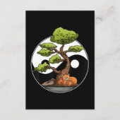Yin Yang Bonsai Tao Taoïsme Spirituele Zen Meditat Informatiekaartje (Voorkant)