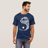 Yin Yang Bonsai Tree Japanse boeddhist Zen (2) T-shirt (Voorkant volledig)