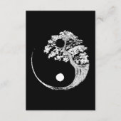 Yin Yang Bonsai Tree Japanse boeddhist Zen Informatiekaartje (Voorkant)