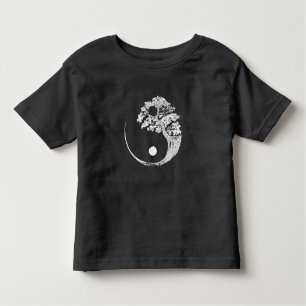 Yin Yang Bonsai Tree Japanse boeddhist Zen Kinder Shirts