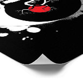 Yin Yang Bonsai Tree Japanse boeddhist Zen Poster (Hoek)
