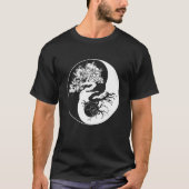 Yin Yang Bonsai Tree Japanse boeddhist Zen T-shirt (Voorkant)
