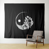 Yin Yang Bonsai Tree Japanse boeddhist Zen Wandkleed (In Situ (horizontaal))