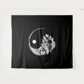 Yin Yang Bonsai Tree Japanse boeddhist Zen Wandkleed (Voorkant (horizontaal))