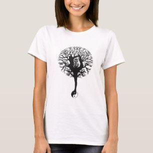 Yin Yang, Boom van het leven, Vrouwen, Yoga T-shirt