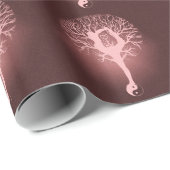 Yin yang, boom van het leven, yoga, harmonie cadeaupapier (Rol Hoek)