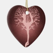 Yin yang, boom van het leven, yoga, harmonie keramisch ornament (Rechts)