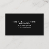 Yin Yang-boom van het leven - zwart-wit Visitekaartje (Achterkant)