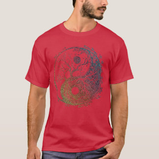 Yin Yang boom van het Levenai chi Qigong Yogaaoism T-shirt