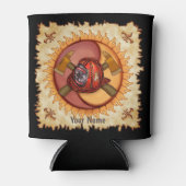 Yin Yang brandweerman koelbox Blikjeskoeler (Voorkant)