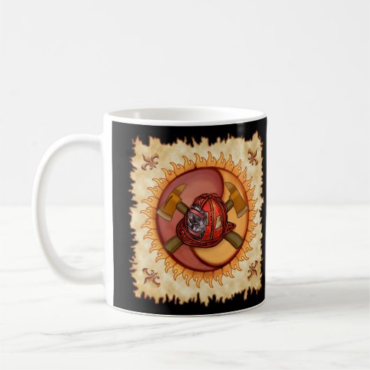 Yin Yang brandweerman mokken (Links)
