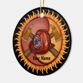Yin Yang brandweerman ornament (Links)