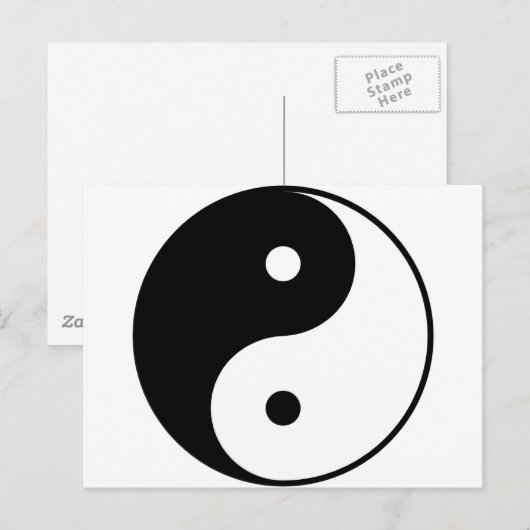 Yin Yang Briefkaart (Voorkant / Achterkant)