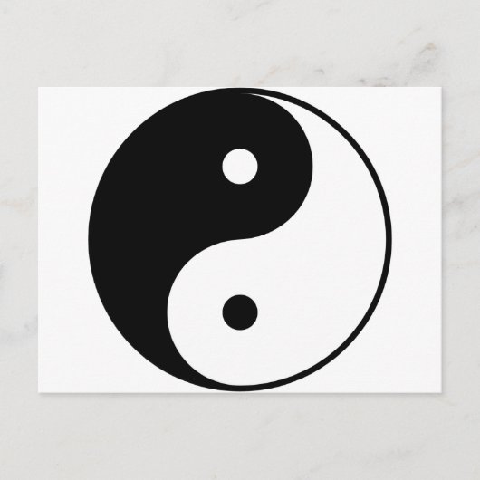 Yin Yang Briefkaart (Voorkant)