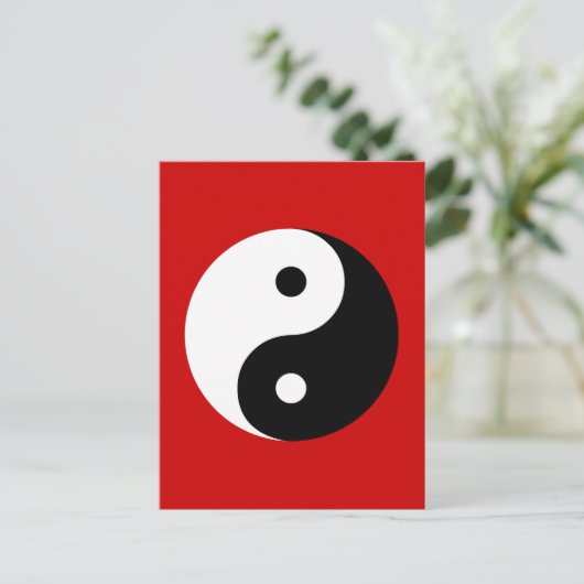 Yin Yang Briefkaart (Staand voorkant)