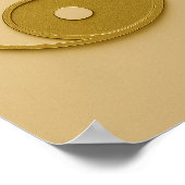 Yin Yang Bronze Ivoor Poster (Hoek)