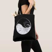 Yin Yang Buddhism Taoism Gift Surfing Beach Wave Tote Bag (Dichtbij)