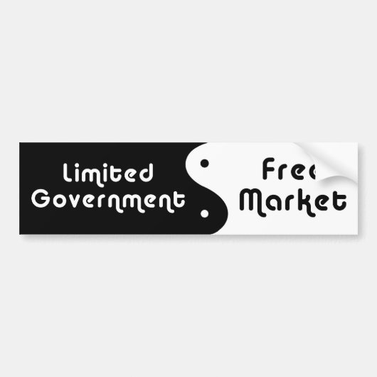 yin yang bumper sticker (Voorkant)