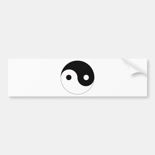Yin Yang Bumpersticker (Voorkant)