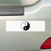 Yin Yang Bumpersticker (Op auto)