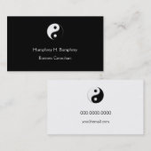Yin Yang Business Card Template Visitekaartje (Voorkant / Achterkant)