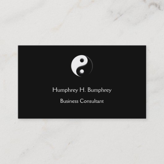Yin Yang Business Card Template Visitekaartje (Voorkant)