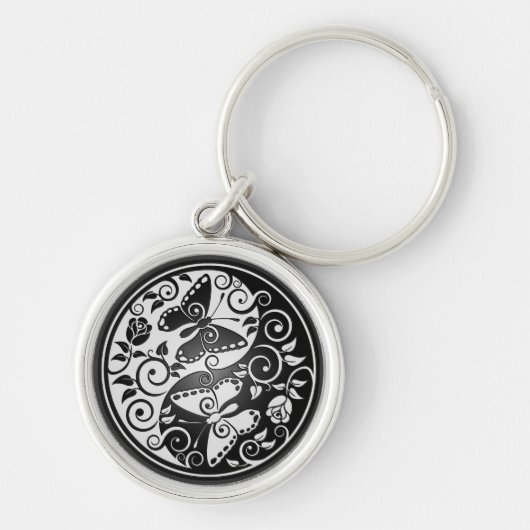 Yin Yang Butterflies Sleutelhanger (Voorkant)