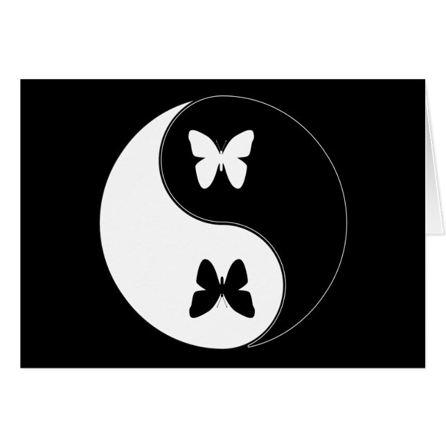Yin Yang Butterfly (Voorkant Horizontaal)