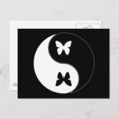 Yin Yang Butterfly Briefkaart (Voorkant / Achterkant)