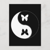 Yin Yang Butterfly Briefkaart (Voorkant)