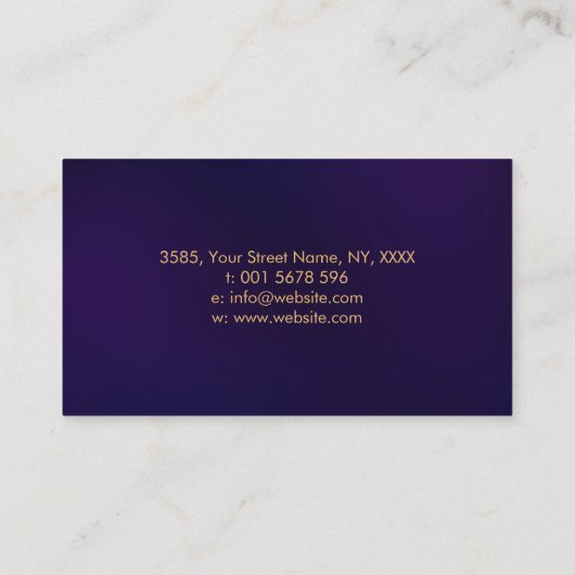 Yin Yang Butterfly - Evenwicht tijdens de vlucht Visitekaartje (Achterkant)