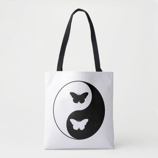 Yin Yang Butterfly Tote Bag (Voorkant)