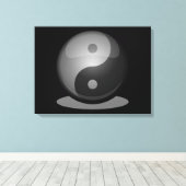 Yin yang canvas afdruk (Insitu (Houten vloer))